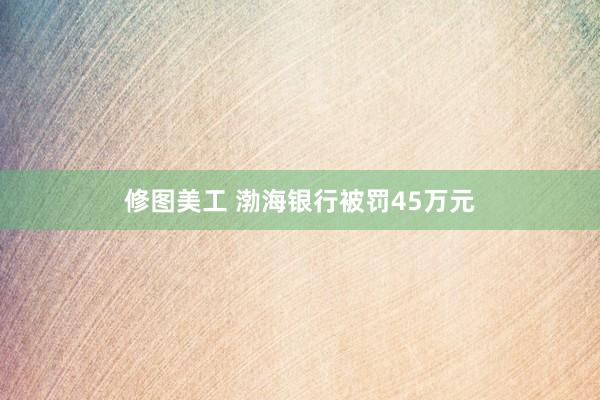 修图美工 渤海银行被罚45万元