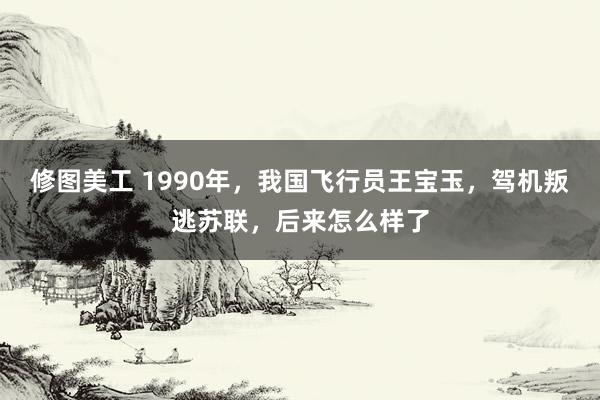 修图美工 1990年，我国飞行员王宝玉，驾机叛逃苏联，后来怎么样了