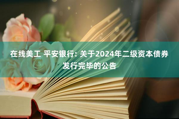 在线美工 平安银行: 关于2024年二级资本债券发行完毕的公告